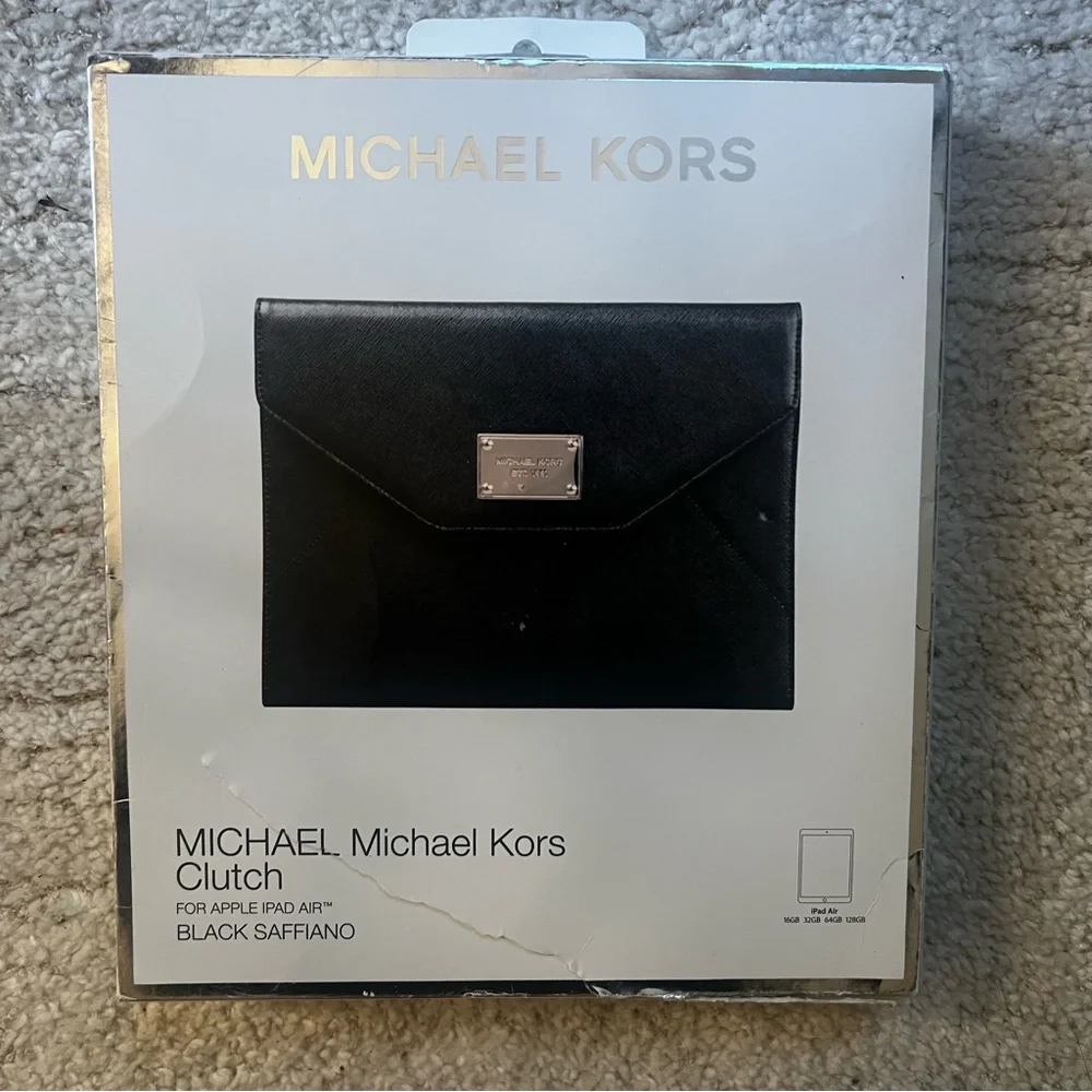 Michael Kors Black Saffiano Clutch for iPad Air